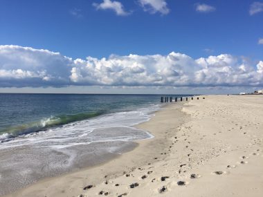 picture of beach and clouds